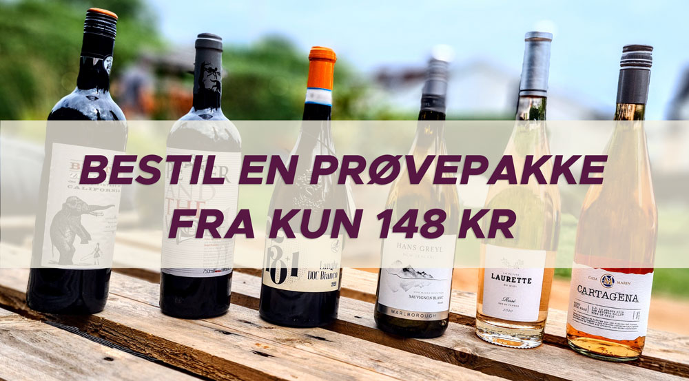 Prøv Vinbamsens prøvepakke fra 148 kr.